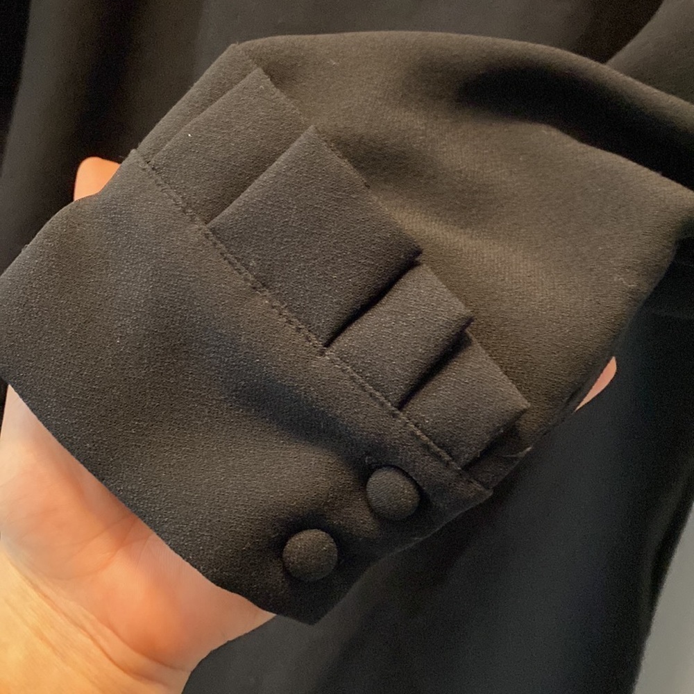 24. Banana Republic | M | Long sleeve little black dress